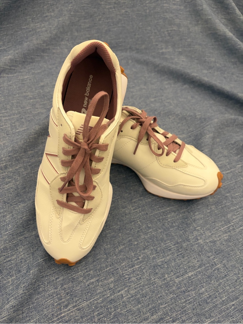 New Balance Women's Cream & Mauve Lace-Up Sneaker size 11 - Picture 6 of 15